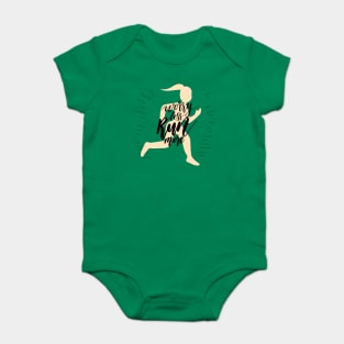 Worry Less Run More Baby Bodysuit